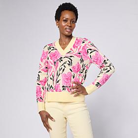 DG2 by Diane Gilman Soft Ease V-Neck Sweater