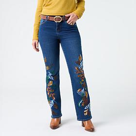 DG2 Legacy Stretch Fall Embroidered Bootcut Jean