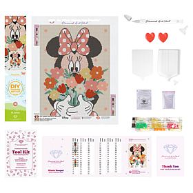 Diamond Art Club Disney Minnie Bouquet Diamond Painting Canvas Kit