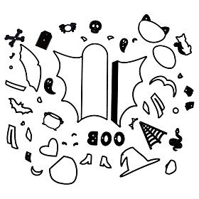 Diamond Press Candy Huggers Die Kit - Set of 49