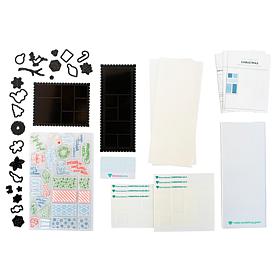 Diamond Press Christmas Collage Stamp, Die and Stencil Kit