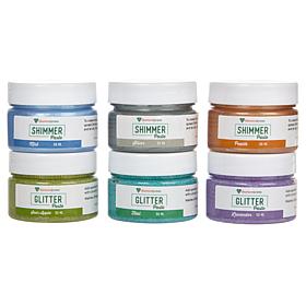 Diamond Press Glimmer and Shimmer Paste Set of 6