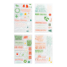 Diamond Press Large Christmas Sentiments Stamp Kit - Set of 71