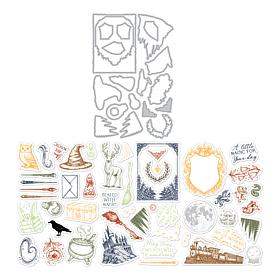 Diamond Press Marquise Stamp, Dies, Stencil School Kit