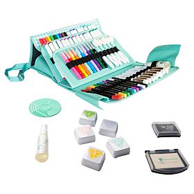 Diamond Press Mega Marker and Ink Kit with Gingham Storage Bag