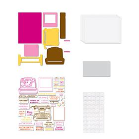 Diamond Press Typewriter and Polaroid Stamp and Die Kit