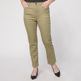 Diane Gilman Virtual Stretch Straight Crop Jean - Fashion Color