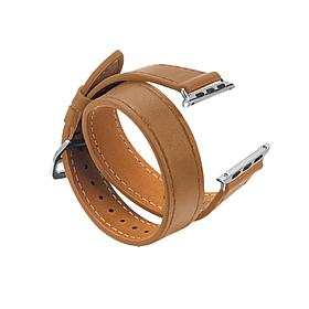 Digital Basics Double Wrap Leather Band for 42mm/44mm Apple Watch 