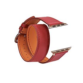 Digital Basics Double Wrap Leather Band for 42mm/44mm Apple Watch 