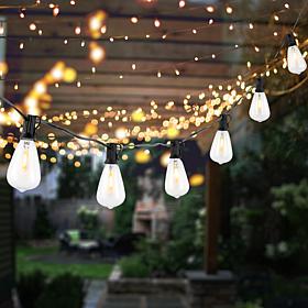 Dorcia 10-Light Black Outdoor String Light 120"