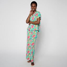 Dreamlounge Opal Nights Button-Down 2-piece Pajama Set