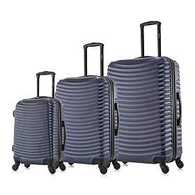 DUKAP Adly 3-Piece Lightweight Hardside Spinner Luggage Set