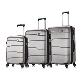 DUKAP Impact-Resistant Expandable Spinner Luggage