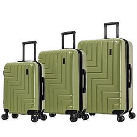 DUKAP Zahav 3-Piece Lightweight Hardside Spinner Luggage Set