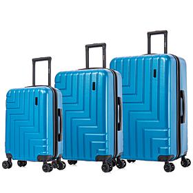 DUKAP Zahav 3-Piece Lightweight Hardside Spinner Luggage Set