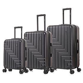 DUKAP Zahav 3-Piece Lightweight Hardside Spinner Luggage Set