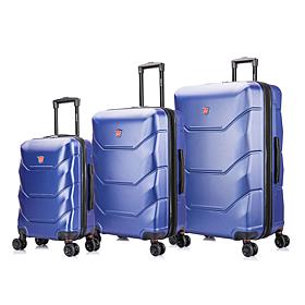 DUKAP Zonix 3-Piece Hardside Expandable Spinner Luggage Set