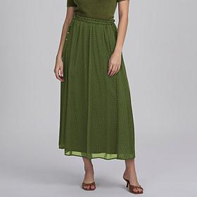 Elle Get the Look Chiffon Print Maxi Skirt