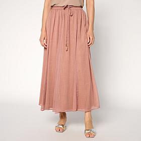 Elle Get the Look Chiffon Print Maxi Skirt