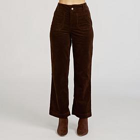 Elle Get the Look Corduroy Patch Pocket Jean