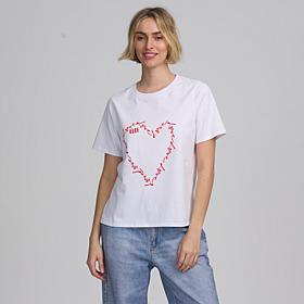 Elle Get the Look Crew-Neck Graphic Tee