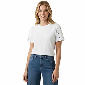 Elle Get the Look Grommet Tee