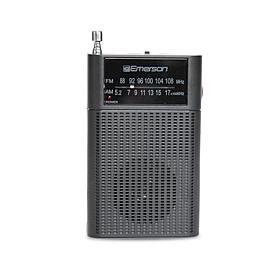 Emerson ER-7000 Portable AM/FM Radio with Built-in Speaker - Black