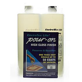 ENVIROTEX Lite Pour-On High Gloss Finish Kit - 1/2 Gallon