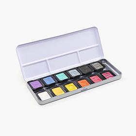 Finetec Pearlescent Colors 12-Pack in a Metal Box - Rainbow