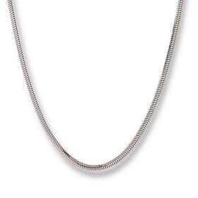 Fiorenza Jewelry Flat Snake Chain Magnetic Clasp 20" Necklace
