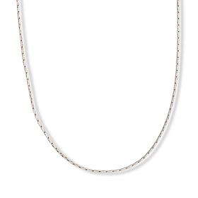 Fiorenza Sterling Silver Cordano Link Chain Adjustable 18" Necklace