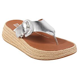 FitFlop® F-Mode Espadrille Leather Flatform