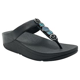 FitFlop Fino Leather Toe-Post Sandals