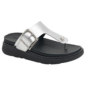 FitFlop Gen-FF Leather Buckled Toe-Post Sandals