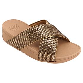 FitFlop Lulu Glitterball Cross Slides