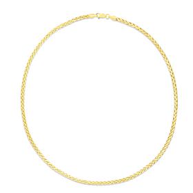Franco 24" 14K Lite Round Wheat Chain