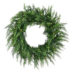 Fraser Hill Farm 24-in. Real Feel Cedar Pre-Lit Artificial Christma...