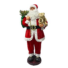Fraser Hill Farm 4.9-Ft. Traditional Animated Musical Dancing Santa...