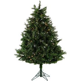 Fraser Hill Farm 5' Cedar Teardrop EZ Connect Tree w/Clear LED Lights