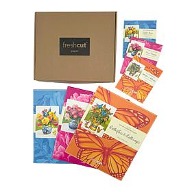 Fresh Cut Paper Set of 6 Classic & Mini Floral Bouquet Pop-up Cards