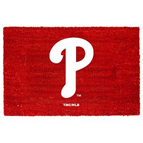 Full Team Color Coir Fiber Doormat with Vinyl Backing - Phillies