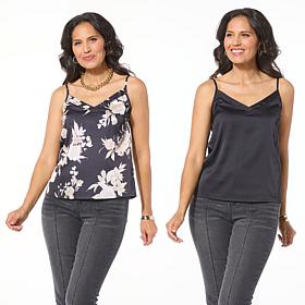 G by Giuliana 2-pack Woven Satin Camisole