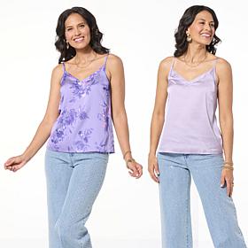 G by Giuliana 2-pack Woven Satin Camisole