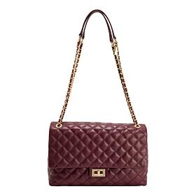 G by Giuliana Black Label Grande Lamb Leather Crossbody