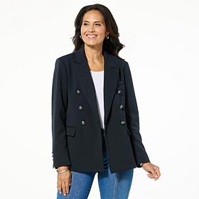 G by Giuliana Black Label Papa DePandi Collab Double-Breasted Blazer