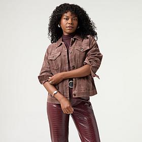 G by Giuliana Corduroy Button Front Jacket