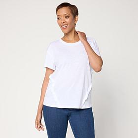 G by Giuliana Cotton Slub Knit Tee