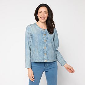G by Giuliana Denim Like Stretch Jacket