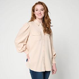 G by Giuliana Featherweight Button Down Shirt