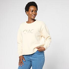 G by Giuliana Full Fashion Sweater with Beaded Embroidery